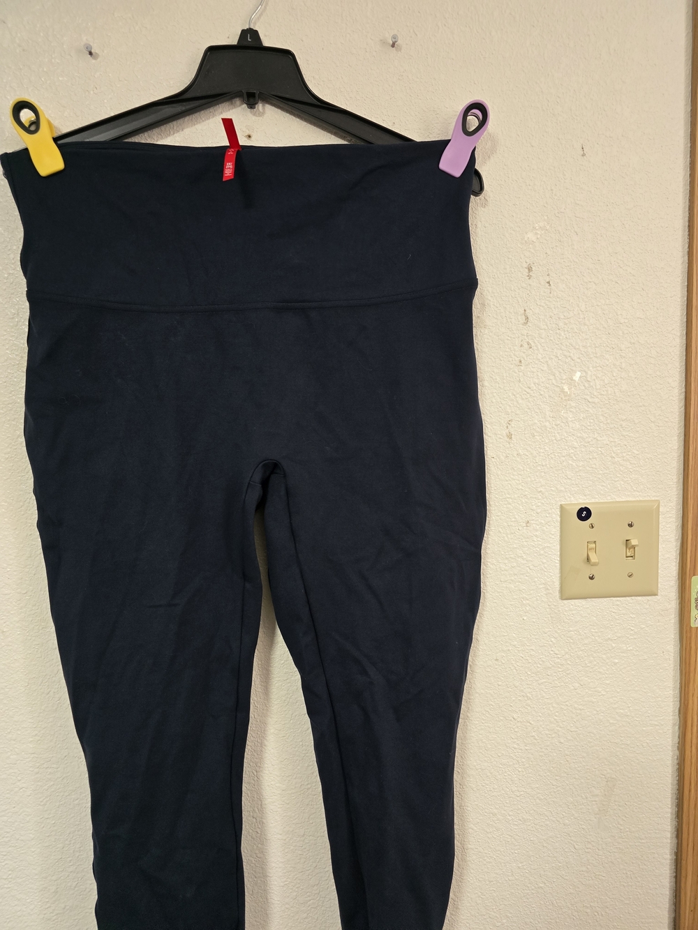 SPANX Navy High-Waist Leggings - Picture 3 of 9